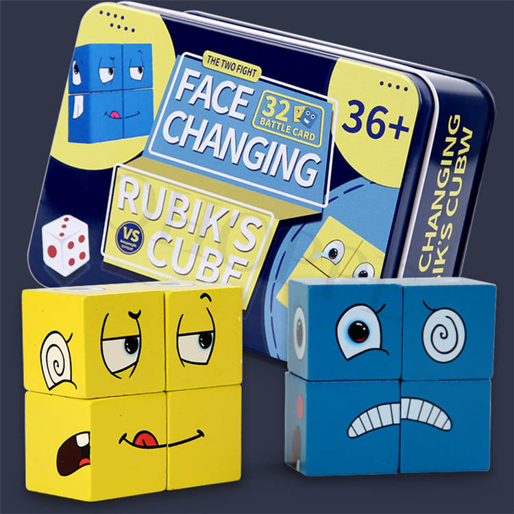 Wooden Face Changing Cube Toys - C/Toy5